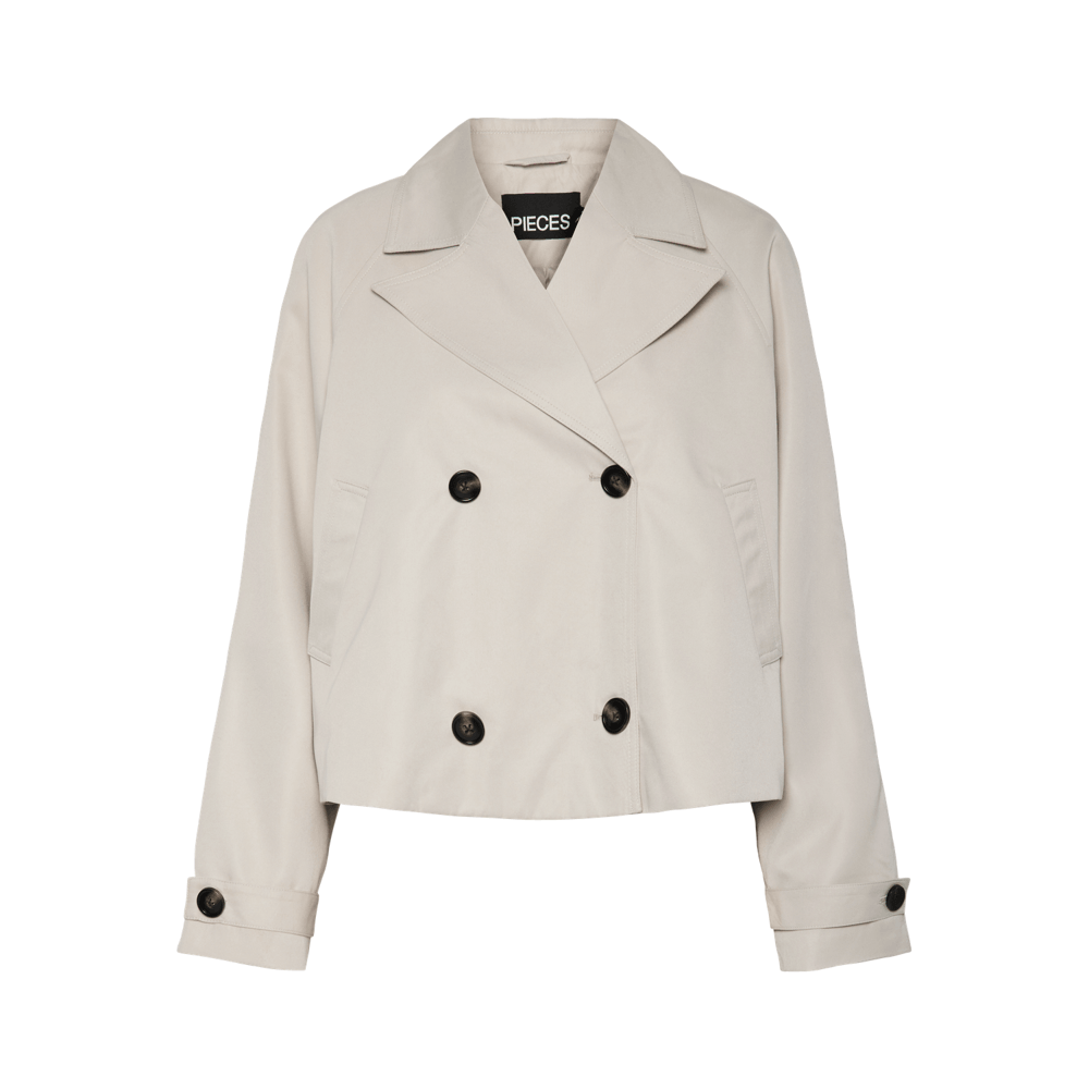 Pieces Scarlett Short Trench Coat